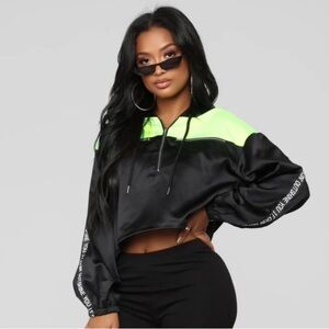 Fashion Nova crop hoodie